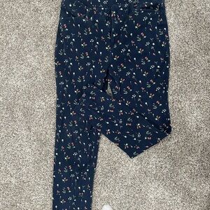Faded Glory Navy Floral pants